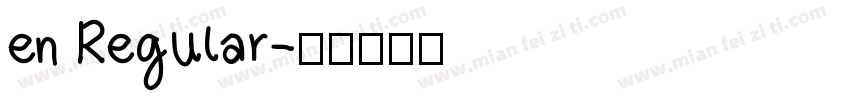 en Regular字体转换